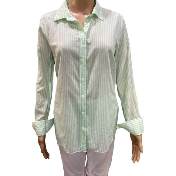 J Crew 100% Cotton Button Up Top Size S - Picture 2 of 7